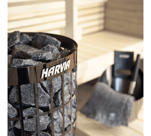 Электрическая печь Harvia Cilindro PC90E Black Steel, без пульта