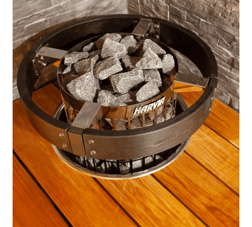 Электрическая печь Harvia Cilindro PC90E Black Steel, без пульта