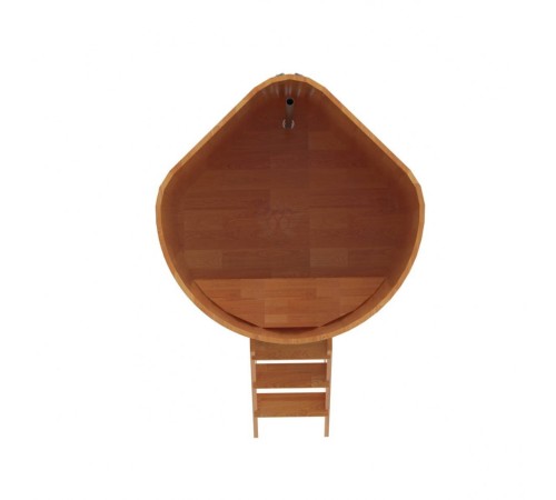 Купель угловая, сращенные ламели из лиственницы, 1.19x1.19 H1.4