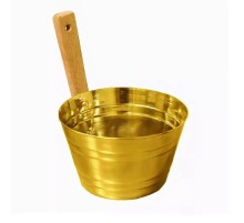 Ушат для бани латунный 5 л