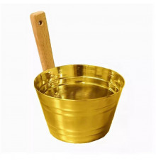 Ушат для бани латунный 5 л