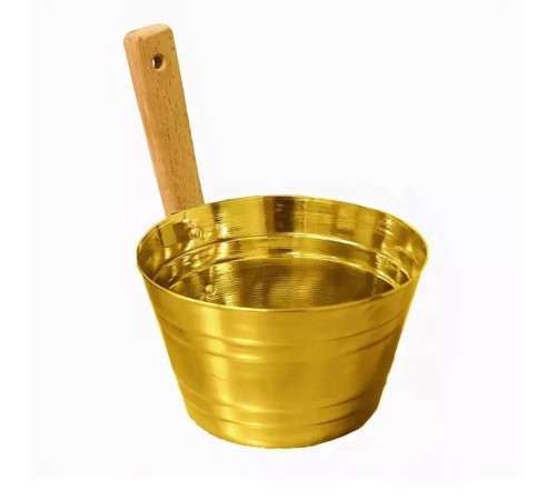 Ушат для бани латунный 5 л