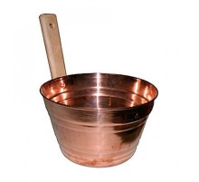 Ушат для бани медный 5 л