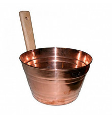 Ушат для бани медный 5 л