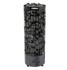 Электрическая печь Harvia Cilindro PC90 Black Steel, встроенный пульт в комплекте