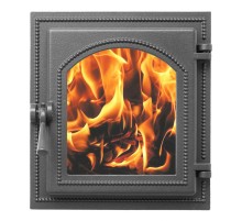 Печная дверца Везувий 270 стекло (антрацит)