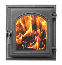 Печная дверца Везувий 270 стекло (антрацит)