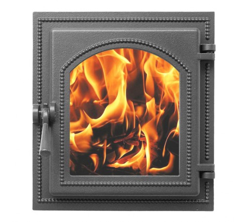 Печная дверца Везувий 270 стекло (антрацит)