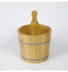 Ушат для бани BentWood из натуральной лиственницы 5 литров
