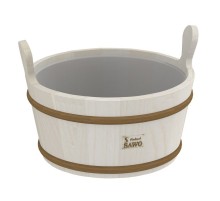 Кадушка деревянная с пласт. вст. 9л. Sawo 300-TA (осина)