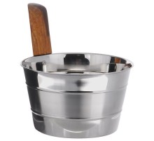 Ушат для бани из нержавейки 5 л