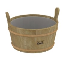 Кадушка деревянная с пласт. вст. 9л. Sawo 300-TD (кедр)