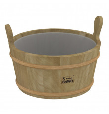 Кадушка деревянная с пласт. вст. 9л. Sawo 300-TD (кедр)