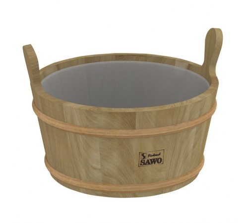 Кадушка деревянная с пласт. вст. 9л. Sawo 300-TD (кедр)