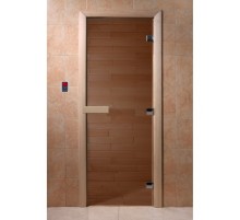 Дверь DoorWood "Теплый день" 1800х700 мм (прозрачное, бронза)