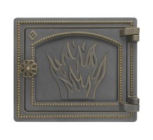 Печная дверца Везувий ДТ-3 (бронза)