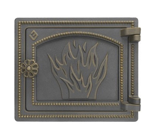 Печная дверца Везувий ДТ-3 (бронза)