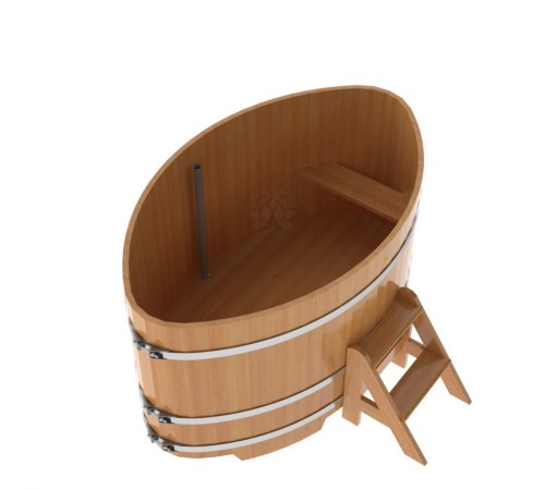 Купель овальная, лиственница 0.59x1.06