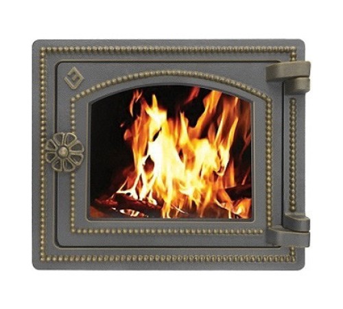 Печная дверца Везувий ДТ-3С (бронза)