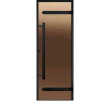 Дверь стеклянная Harvia Legend Alu 7х19 стекло бронза