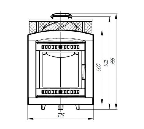 Печь банная Атмосфера L сетка