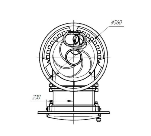Печь банная Атмосфера L сетка