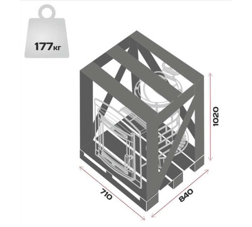 Печь банная Атмосфера L сетка