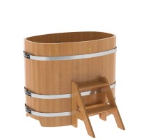 Купель овальная, лиственница 0.76x1.16