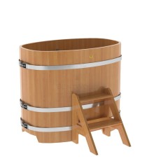 Купель овальная, лиственница 0.76x1.16