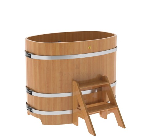 Купель овальная, лиственница 0.76x1.16