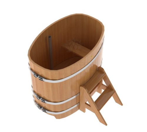 Купель овальная, лиственница 0.76x1.16