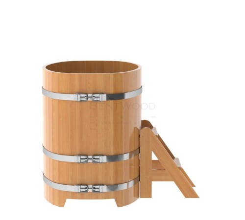 Купель овальная, лиственница 0.76x1.16