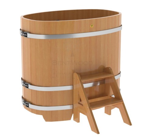 Купель овальная, лиственница 0.76x1.16