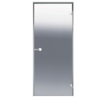 Дверь стеклянная Harvia Alu 7х19 стекло сатин