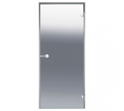 Дверь стеклянная Harvia Alu 7х19 стекло сатин