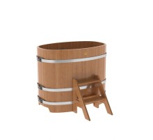 Купель овальная, дуб 0.76x1.16