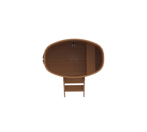 Купель овальная, дуб 0.76x1.16