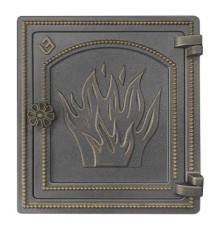 Печная дверца Везувий ДТ-4 (бронза)