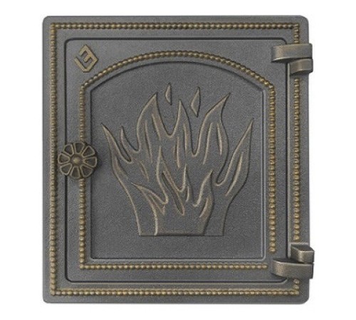 Печная дверца Везувий ДТ-4 (бронза)