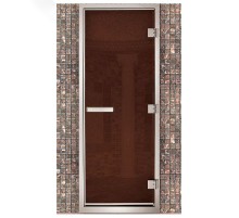 Дверь для хамама Maestro Woods бронза 1900х700 мм