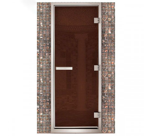 Дверь для хамама Maestro Woods бронза 1900х700 мм