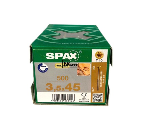 Саморез Spax 3,5 х 45 мм (500 шт)