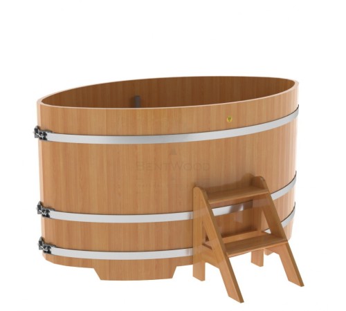 Купель овальная, лиственница 0.69x1.31