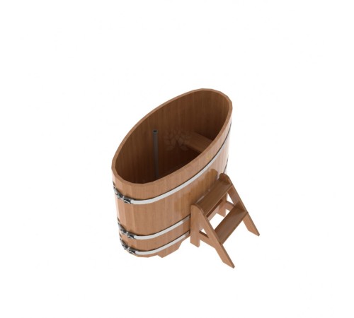 Купель овальная, дуб 0.69x1.31