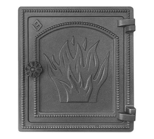 Печная дверца Везувий ДТ-4 (антрацит)