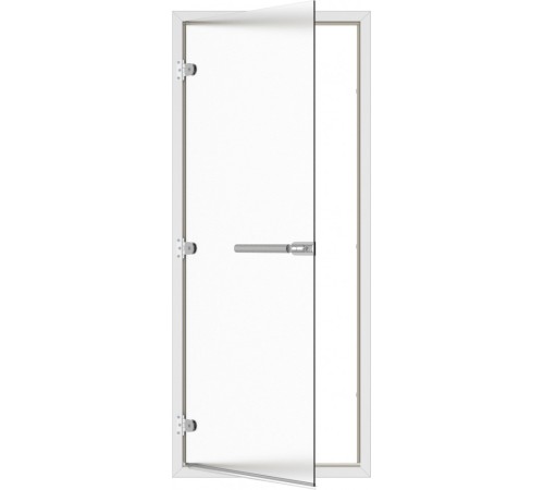 Дверь SAWO ST-746-L 8/19 левая,стекло сатин,коробка алюминий