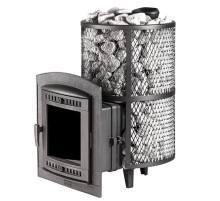 Печь банная Атмосфера L сетка из нержавеющей стали