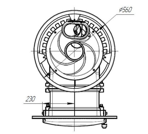 Печь банная Атмосфера L сетка из нержавеющей стали