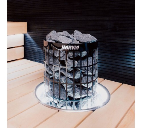 Электрическая печь Harvia Cilindro PC70XE Black Steel, пульт в комплекте