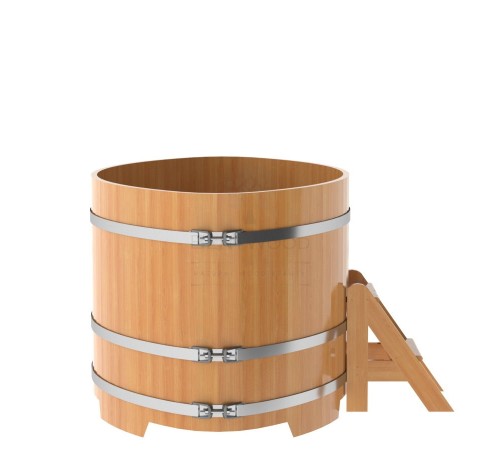 Купель овальная, лиственница 0.80x1.42